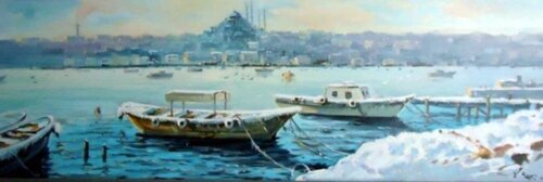 4172 İstanbul'da Kış 50x150